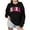 Black, variant on Mama Sweatshirts Women MAMA Graphic Crewneck Sweatshirt Mom Gift Shirt Trendy Casual Long Sleeve Drop Shoulder Pullover Tops Black M