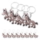 thumbnail image 5 of 12 llaveros con colgantes de animales de la selva, llaveros decorativos con forma de burro., 5 of 8