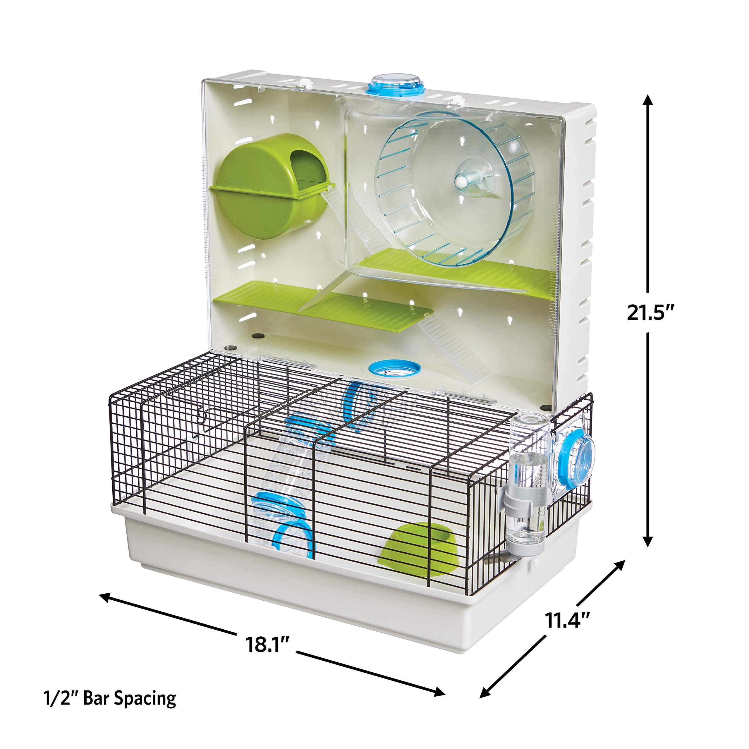 Hamster Cage | Awesome Arcade Home (white) 18.11 X 11.61 21.26 Inch