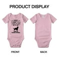 thumbnail image 3 of Sorry I Can't I Have Plans With My English Cocker Spaniel Love Pet Dog Funny Baby Romper (Pink, 6-12 Months), 3 of 5