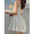 thumbnail image 4 of Txlixc Vestido de mujer casual, vestido de color sólido sin mangas Txlixc moda, 4 of 8