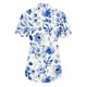 thumbnail image 2 of Gibobby Camisetas Mujer Manga Corta Blusas negocios para mujer, moda 2023, camisa con cuello y bolsillo con botones, camiseta holgada informal manga co(Azul,XL), 2 of 3