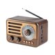 thumbnail image 1 of AM FM SW Transistor Retro Banda Completa Radio Audio Recargable BT Speaker (Oro), 1 of 9