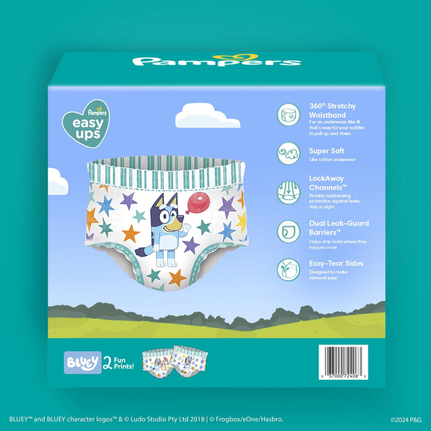 Pampers Easy Ups Training Underwear Boys Size 7 (6T-7T), 40CT