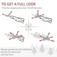 thumbnail image 3 of Resenkos 9ft Artificial Snow-Flocked Pine Christmas Tree with 616 Realistic Cedar Branches, Auto Open, for Home Holiday Decoration, Green, 3 of 7