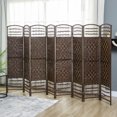 thumbnail image 2 of HOMCOM 5.6ft Folding Room Divider, Freestanding Privacy Screen for Bedroom, 2 of 10