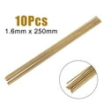 thumbnail image 1 of 10PCS Wire Brazing Easy Melt Welding Rods Low Temperature 1.6mm X 250mm Brass, 1 of 1