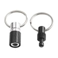 thumbnail image 2 of Portable Keychain with Detachable Metal Key Ring For 360° Rotation Dual Ring Buckle black, 2 of 8