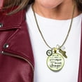 thumbnail image 3 of 26.2 Marathon Runner Gutsy Goodness Bronze Metal Necklace Hasn't Gotten Easier Female Adult, 3 of 7