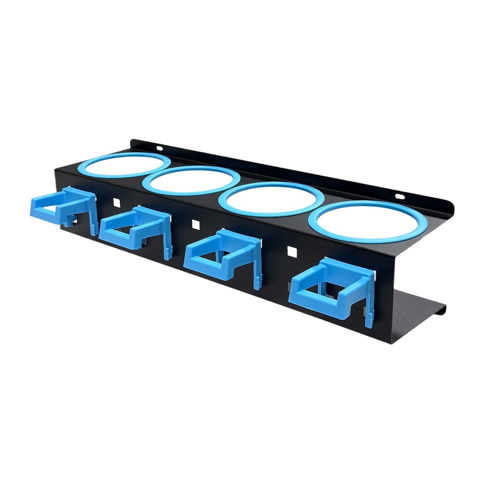 QSTDGVPW Spray Bottle Holder Car Wash Tool Organizer Simple Installation Multi Functional blue 4 holes