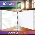 thumbnail image 3 of Scribbledo Lined Small Dry Erase Sheets, Ruled Double-Sided Desk Student Worksheet , 9” x 12”, 10-Pack, 3 of 9