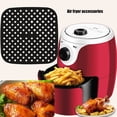 thumbnail image 3 of Air Fryer Liner Almohadilla antiadherente Alfombrilla de vapor de silicona perforada (8.5in Negro) Tmvgtek Libre de BPA, 3 of 9