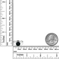 thumbnail image 6 of Gem Stone King 14K White Gold Black Onyx Solitaire Engagement Ring for Women (1.65 Cttw, Round 8MM, Gemstone Birthstone, Available in Size 5, 6, 7, 8, 9), 6 of 6