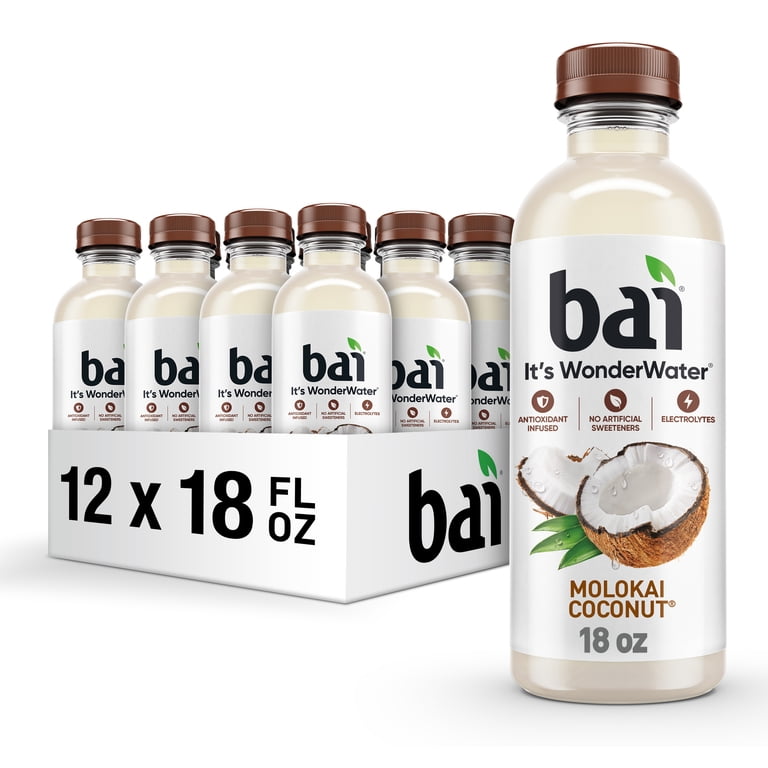 Bai Molokai Coconut Antioxidant Infused Water, 18 fl oz, 12 Pack photo 1