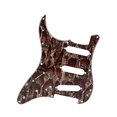 thumbnail image 1 of Zootealy Guitar Pickguard for Left Handed Stratocaster Modern Style Guitar - 3 Ply Plastic, SSS Pickup Routine - Decorative Wooden Guard Panel - GSSS42, 1 of 7