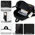 thumbnail image 4 of Gravity Falls Backpack Casual Daypack School Bag Backpack Satchel Rucksack Shoulder, 4 of 5