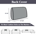 thumbnail image 2 of Sanmadrola Waterproof Couch Cushion Cover for Sectional Sofa,Slipcover Stain Resistant High Elasticity Wear-Resistant Striped Sofa Cover,Light Grey Back Couch Cover M for Furniture, Children, Pets, 2 of 7