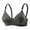 #A Dark Gray, variant on Wireless Bras for Women Full Coverage Jacquard Push-Up Anti-Sag Bra Adjustable Straps with Back Hook Comfort Soft Breathable Everyday Underwear
