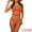 Orange, variant on Women's Bikini Sets, Ribbed Bowknot 2 Pieces Swimwear L Light Gray Blue