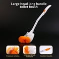 thumbnail image 4 of PRINxy Toilet Brush Toilet Brush Toilet Bowl Brush For Bathroom Cleaning Toilet Brush Cleaning Brush for Toilet Scrubber Cleaning Orange, 4 of 6