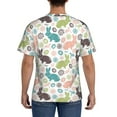 thumbnail image 3 of Bixox Men's Easter Rabbit Printed Short Sleeve Skinny Athletic T-Shirt, 3 of 6