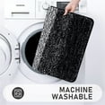 thumbnail image 5 of Ileading Traditional 5 Piece Large Size Microfiber Washable Bathroom Rug Set, Black, 5 of 8