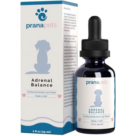 Adrenal Balance for Dogs with Cushing’s | Naturally Relieves Symptoms of Cushing's Disease in Dogs | Licorice Free Herbal Formula for Dogs with Cushing’s Disease | by Prana Pets
