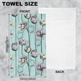 thumbnail image 2 of Hand Towels Set of 2 Lily Flower Towels for Bathroom Soft Absorbent Decorative Hand Bath Towels Dish Towels for Kitchen Sports Gym Yoga Home Decor 14 x 28 in, 2 of 6