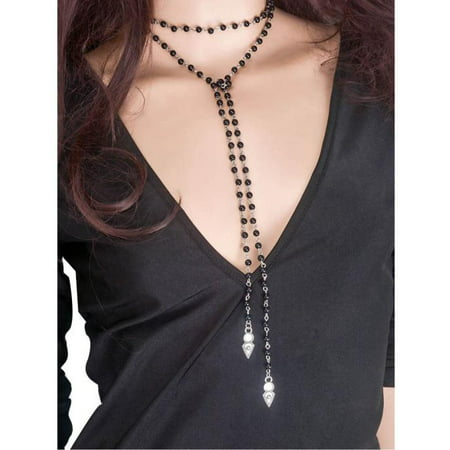 Women Fashion Long Vintage Pearl Necklace Choker Chains Charm Necklet BK