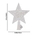 thumbnail image 3 of HongHeng Christmas Clearance! Christmas Hollow Star Tree Topper Christmas Decoration Holiday Tree Top Shatterproof Hollow Star Decoration Holiday Christmas Tree Decoration, 3 of 6