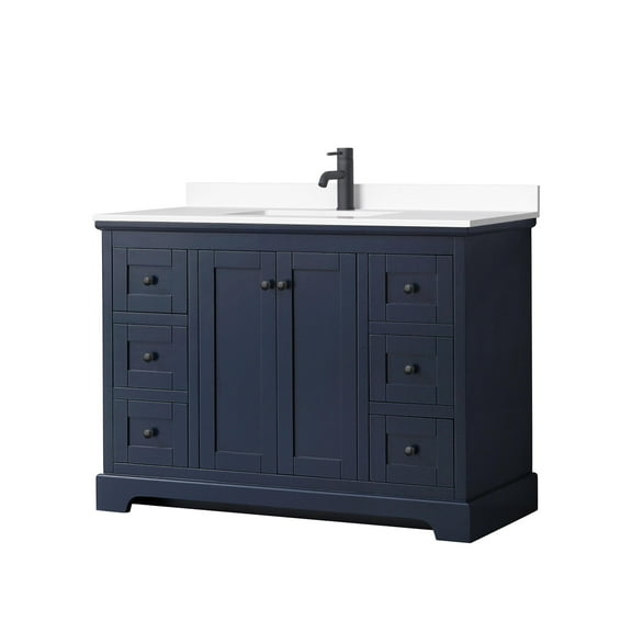 Wyndham Collection Wcv232348s-Vca-Mxx Avery 48" Free Standing Single Basin Vanity Set -