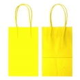 thumbnail image 4 of AZOWA Gift Bags Mini Small Kraft Paper Bags with Handles (4.7 x 2.4 x 6 in, Yellow, 12 Pcs), 4 of 8