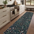 thumbnail image 2 of Carpet Runner Lahome Insect Botanic Black 80 x 305 cm, 2 of 9