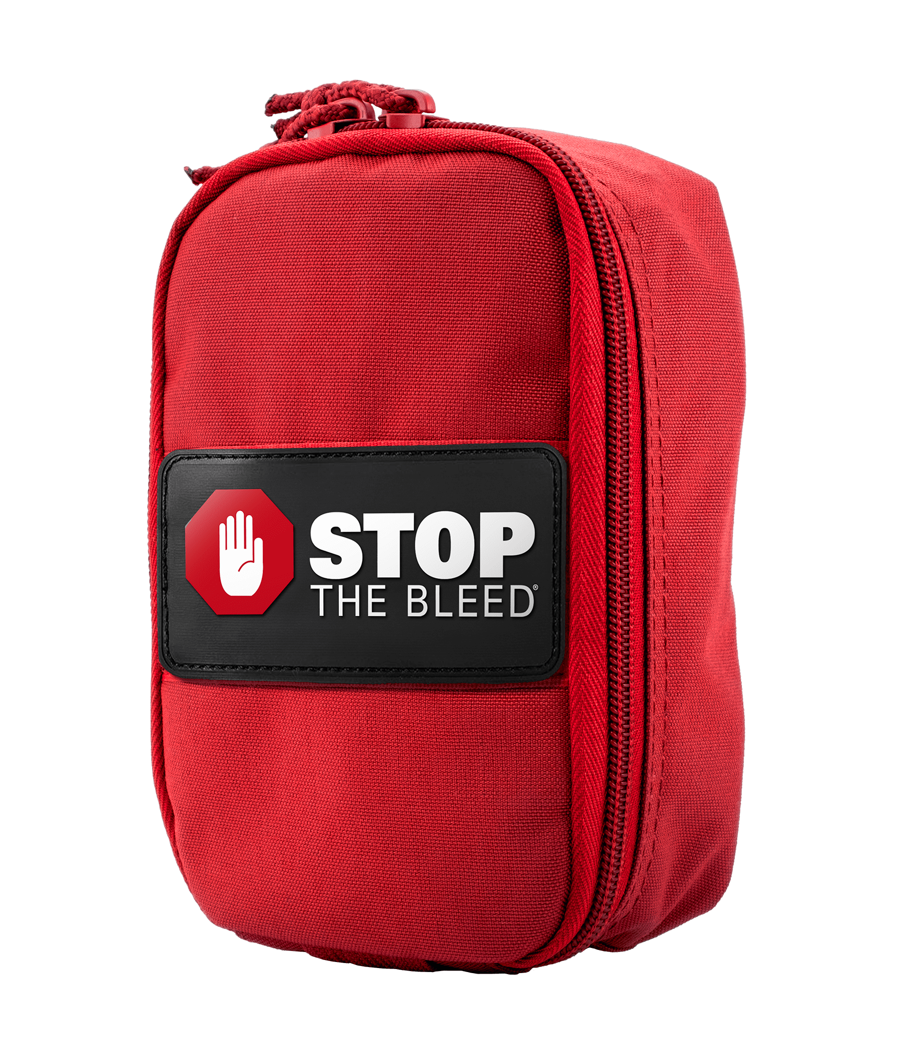 Stop The Bleed Kit, TacMed Solutions – Basic Bleeding Control Red Nylon Pouch, Compact, Easy-to-Use Hemorrhage Control Kit, Emergency First Aid with Tourniquet and Emergency Bandage