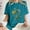 Blue, variant on Summer Flannel Shirt Women Fashion Summer Round Neck Drop Sleeves Short Sleeve Flower Printing Black L