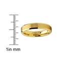 thumbnail image 4 of Metal Masters Tungsten Carbide Ring Goldtone Wedding Band Men Women Comfort-Fit 4mm, 4 of 7