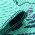 thumbnail image 6 of Lahome 9x12 Butterfly Outdoor Rug, Large Green Waterproof Reversible Patio Rugs, Portable Plastic Straw Carpet for Garden Backyard Picnic, 6 of 9