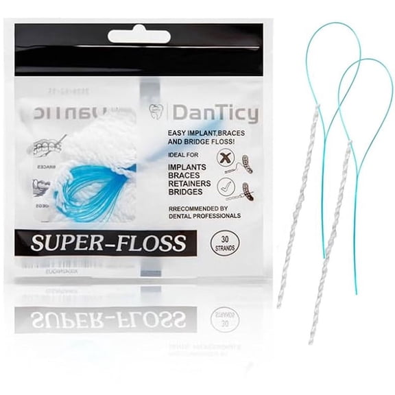 Super Floss Threaders for Braces Periodontal 30PCS