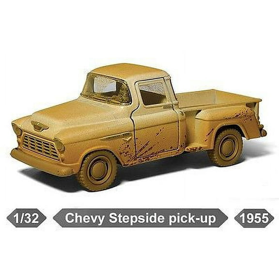 New 5" Kinsmart 1955 Chevy Stepside Pickup Truck Muddy Diecast Model 1:32 CREAM