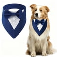 thumbnail image 4 of Ailezt Dog Bow Tie, Tuxedo Bowtie with Adjustable Collar Cute Pet Collar Elegant Bowtie with Hook and Loop for Pet Wedding Bandana Birthdays Gift, 4 of 5