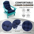 thumbnail image 4 of LYLNBYWK Adirondack Chair Cushion, 48 x 19.7 x 4.7 Inch, Thickened Rocking Chair Cushion, (Dark Blue, 2pcs), 4 of 8