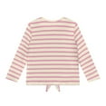 thumbnail image 5 of Xoenoiee Axolotl Milk Tea Stripe Print Girls Long Sleeve Shirts Crew Neck Tunic Tops Pullover Casual Front Tie Shirts for Gilrs Soft Comfy Blouses, 5-6 Year, 5 of 7