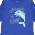 thumbnail image 4 of Inktastic Dolphin-itely the Cutest Boys or Girls Long Sleeve Toddler T-Shirt, 4 of 5