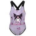thumbnail image 6 of Kuromi And My Melody Girls One Piece Swimsuits Hawaiian Summer Swimwear Beach Bathing Suit Outfits, 6 of 7