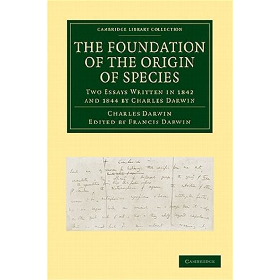 Pre-Owned Cambridge Library Collection - Darwin, E The Foundation of the Origin of Species, (Paperback)