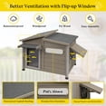 thumbnail image 6 of Gowoodhut 43" L Dog House Outdoor, Large Wooden Dog Kennel Indoor with Window, 6 of 9