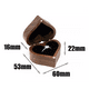 thumbnail image 2 of Caja Corazón De Madera Nogal Para Anillos De Boda Compromiso CAFE NEGRO, 2 of 5