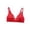 Red, variant on Lace Bralette Bra for Women Deep V Neck Plunge Pad-Free Y2K Bra Soft Breathable Support Lingerie