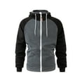 thumbnail image 2 of Gibobby Sudadera hombre Sudadera de Forro Polar con Cierre Complet Chamarra de Lana para Hombre(Gris oscuro,G), 2 of 5