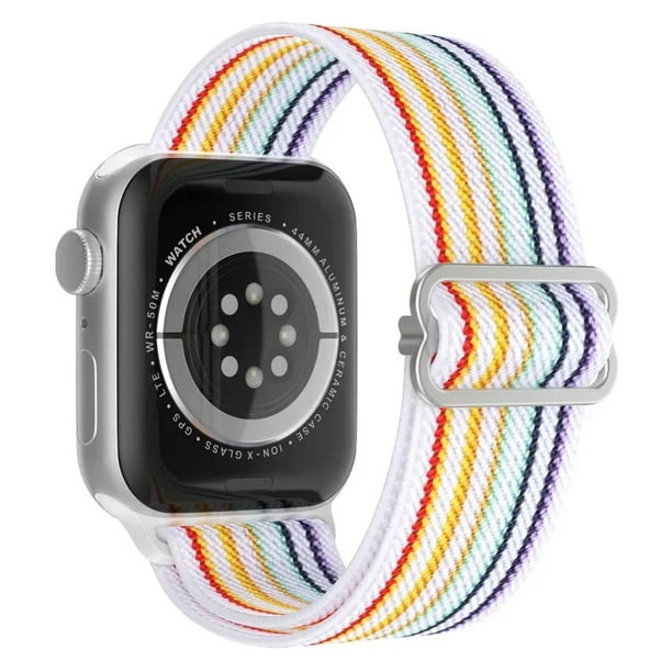 Correa Extensible De Nylon Elastica Unisex M / L 38 / 40 / 41 mm Para Apple Watch Compatible Con Serie Se / 2 / 3 / 4 / 5 / 6 / 7 /